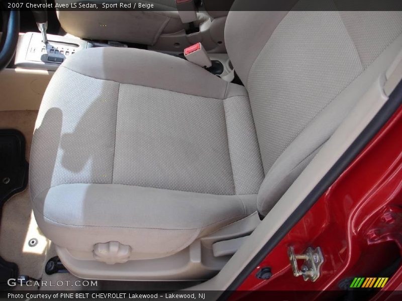 Sport Red / Beige 2007 Chevrolet Aveo LS Sedan