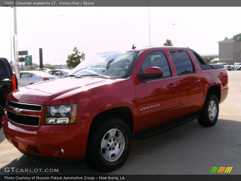 Victory Red / Ebony 2007 Chevrolet Avalanche LT