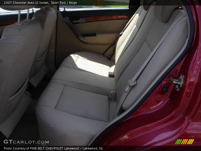 Sport Red / Beige 2007 Chevrolet Aveo LS Sedan