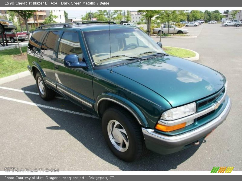 Dark Green Metallic / Beige 1998 Chevrolet Blazer LT 4x4