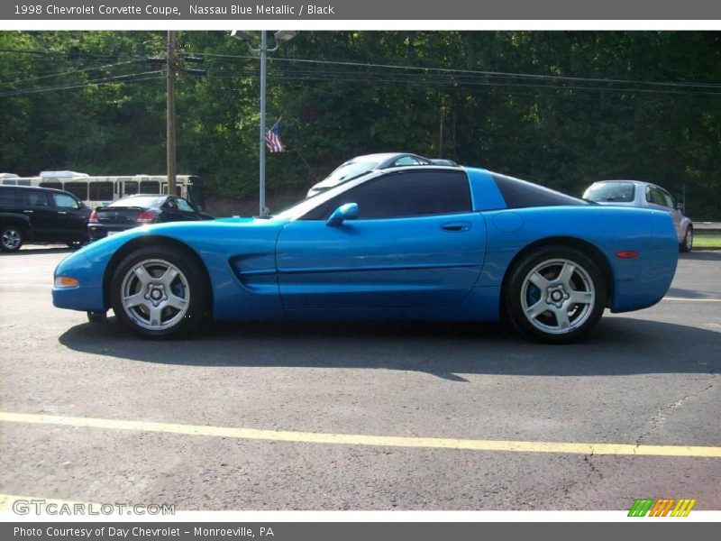 Nassau Blue Metallic / Black 1998 Chevrolet Corvette Coupe