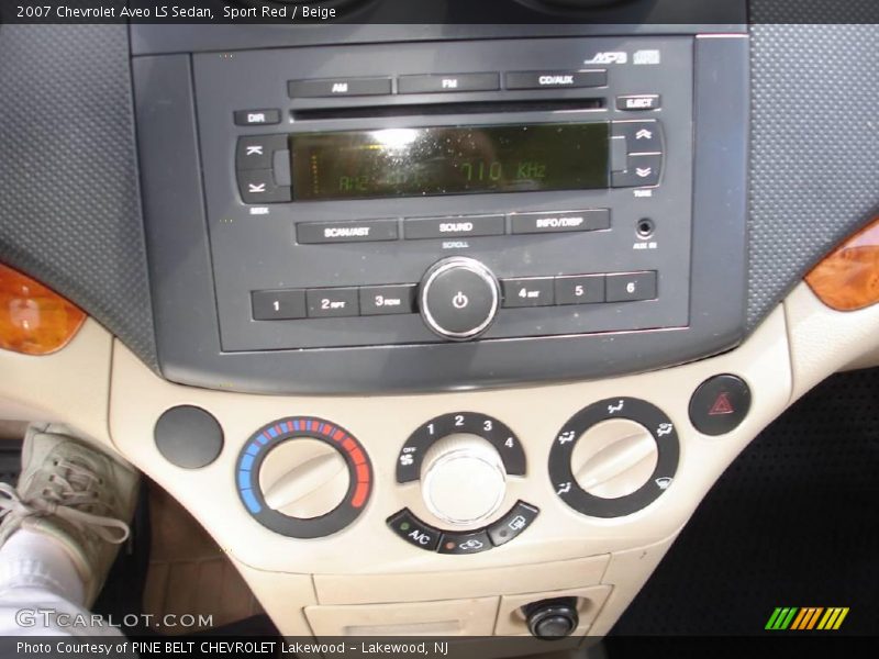 Sport Red / Beige 2007 Chevrolet Aveo LS Sedan