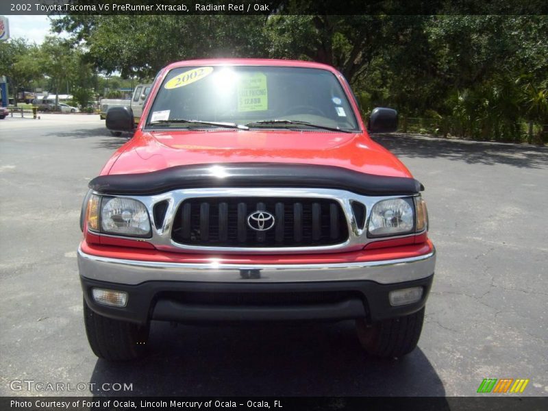 Radiant Red / Oak 2002 Toyota Tacoma V6 PreRunner Xtracab