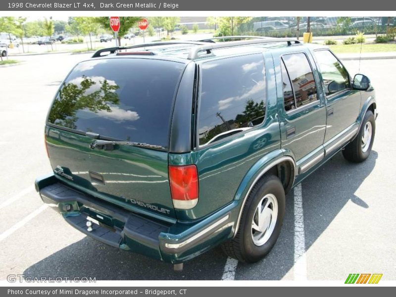 Dark Green Metallic / Beige 1998 Chevrolet Blazer LT 4x4