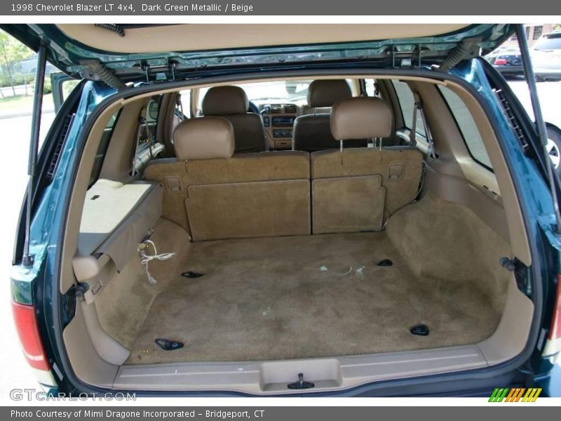 Dark Green Metallic / Beige 1998 Chevrolet Blazer LT 4x4