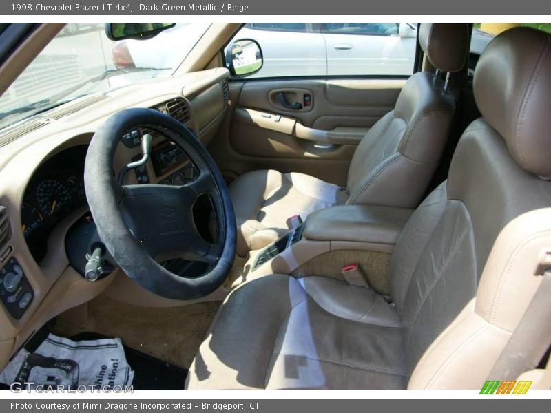 Dark Green Metallic / Beige 1998 Chevrolet Blazer LT 4x4
