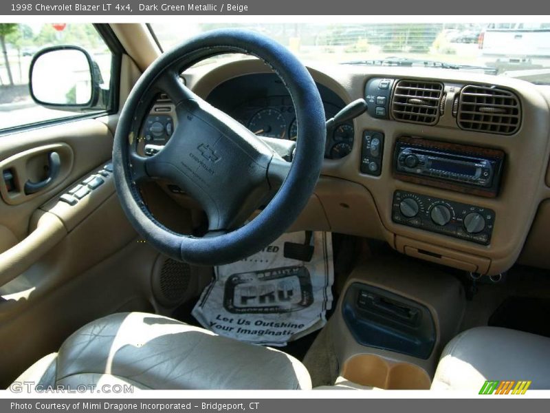Dark Green Metallic / Beige 1998 Chevrolet Blazer LT 4x4