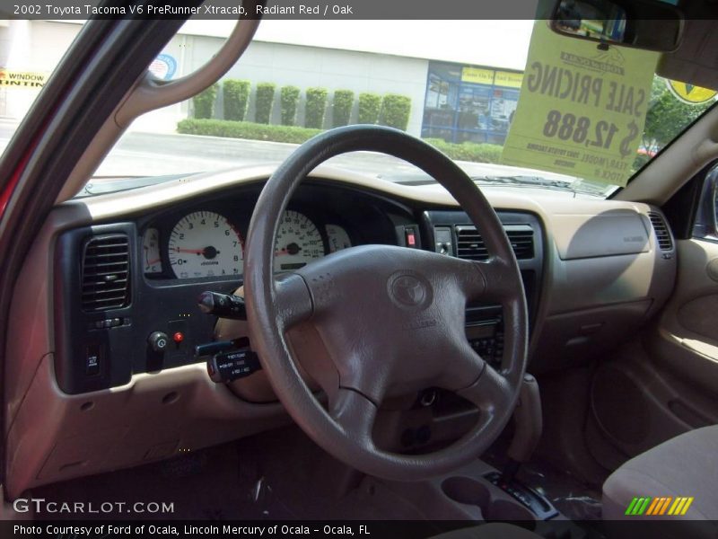 Radiant Red / Oak 2002 Toyota Tacoma V6 PreRunner Xtracab