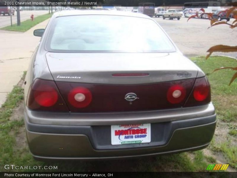 Bronzemist Metallic / Neutral 2001 Chevrolet Impala