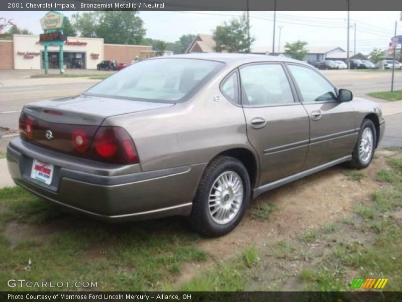 Bronzemist Metallic / Neutral 2001 Chevrolet Impala