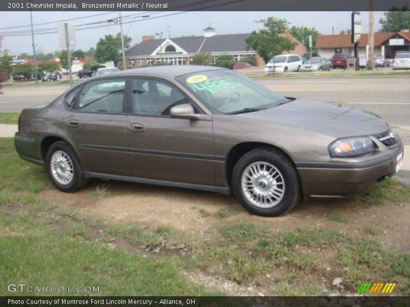 Bronzemist Metallic / Neutral 2001 Chevrolet Impala