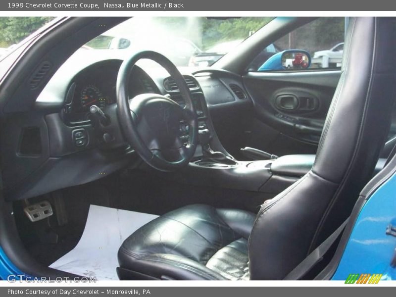 Nassau Blue Metallic / Black 1998 Chevrolet Corvette Coupe