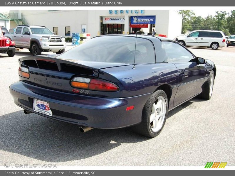 Bright Blue Metallic / Dark Gray 1999 Chevrolet Camaro Z28 Coupe