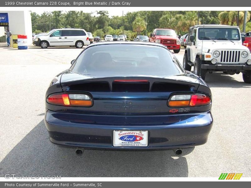 Bright Blue Metallic / Dark Gray 1999 Chevrolet Camaro Z28 Coupe