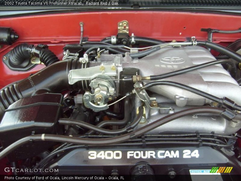 Radiant Red / Oak 2002 Toyota Tacoma V6 PreRunner Xtracab