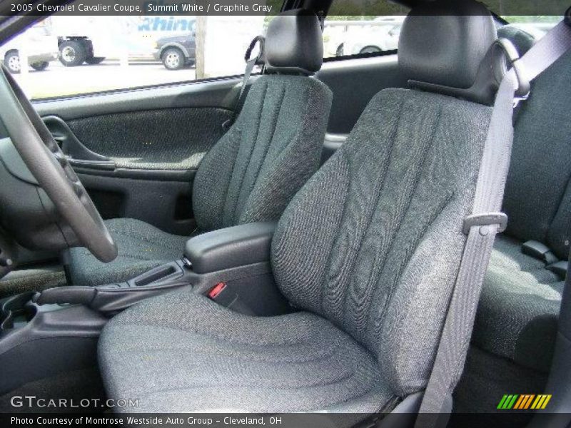 Summit White / Graphite Gray 2005 Chevrolet Cavalier Coupe
