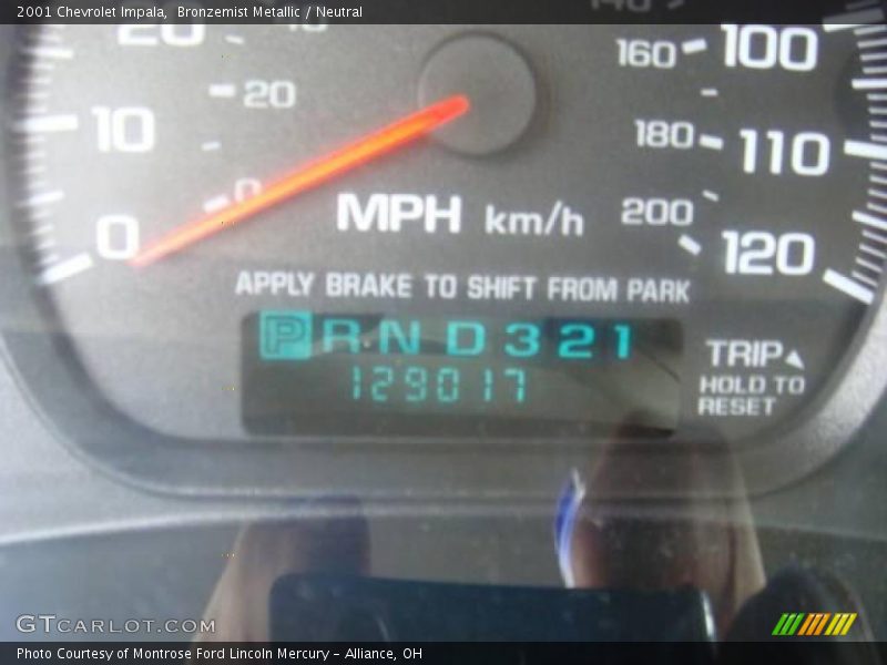 Bronzemist Metallic / Neutral 2001 Chevrolet Impala