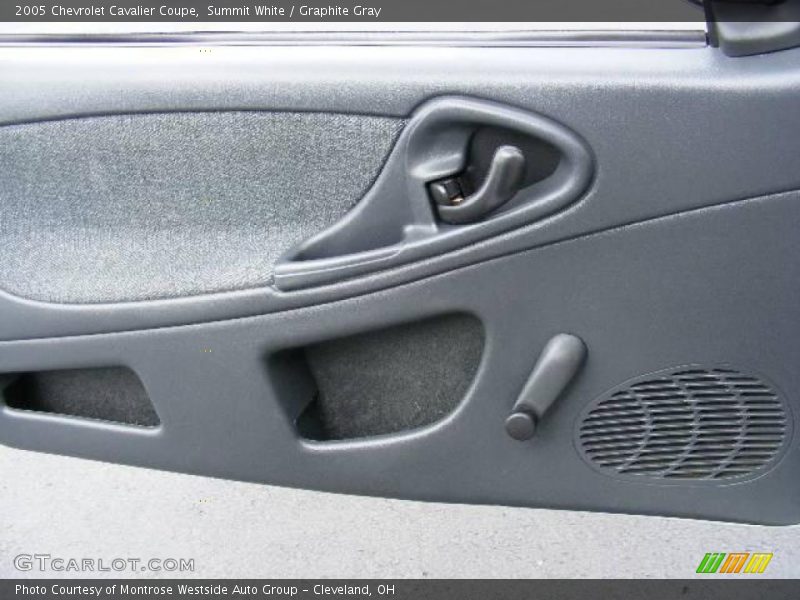 Summit White / Graphite Gray 2005 Chevrolet Cavalier Coupe