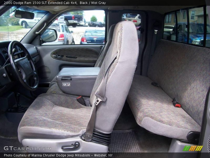 Black / Mist Gray 2000 Dodge Ram 1500 SLT Extended Cab 4x4