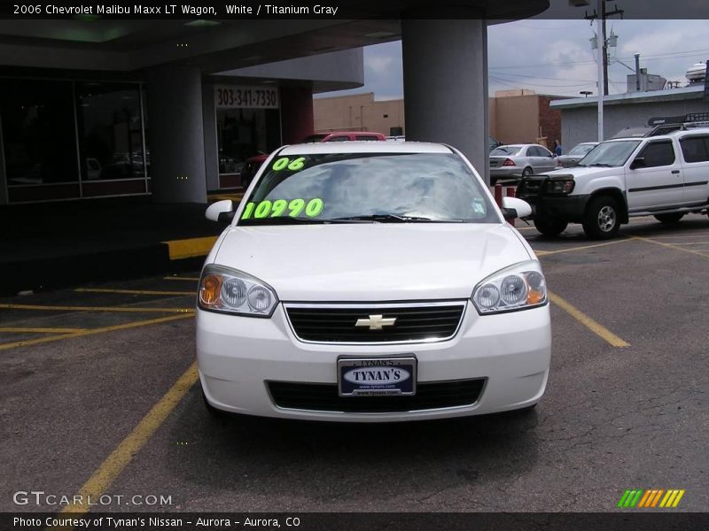 White / Titanium Gray 2006 Chevrolet Malibu Maxx LT Wagon