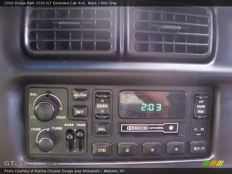 Black / Mist Gray 2000 Dodge Ram 1500 SLT Extended Cab 4x4