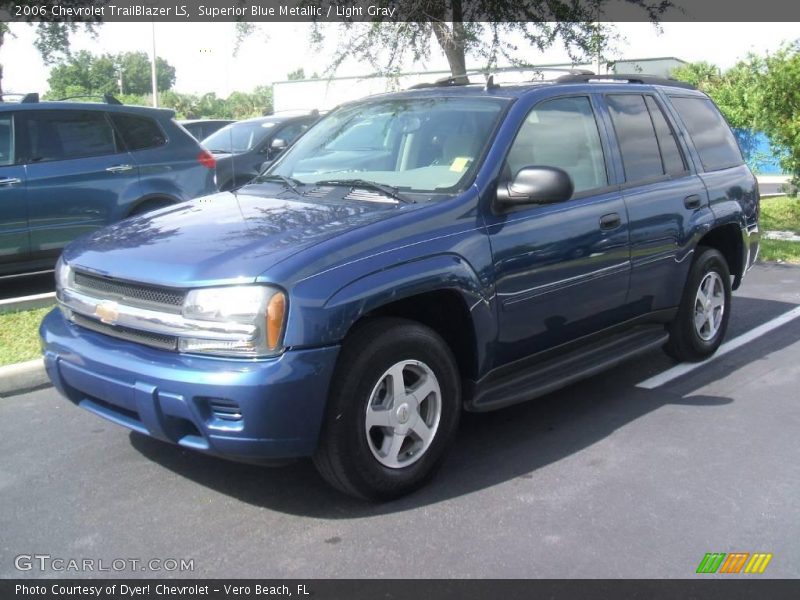 Superior Blue Metallic / Light Gray 2006 Chevrolet TrailBlazer LS