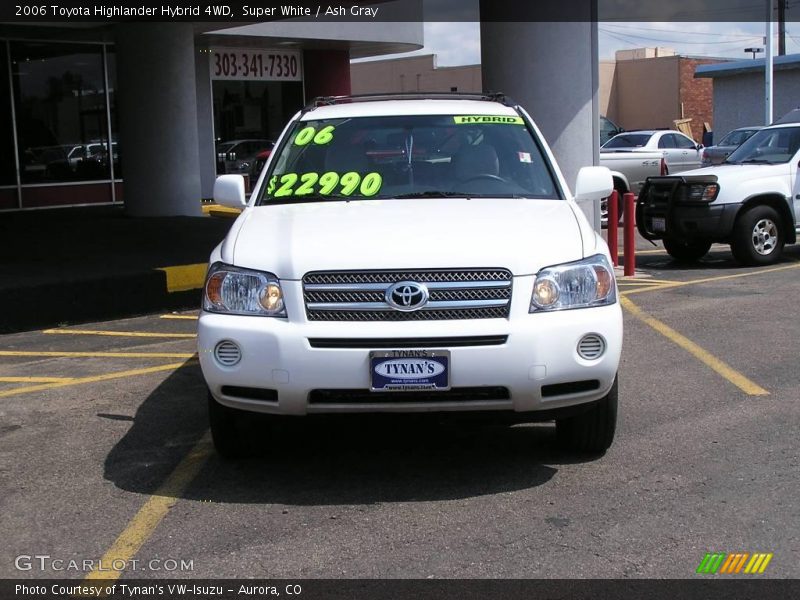 Super White / Ash Gray 2006 Toyota Highlander Hybrid 4WD
