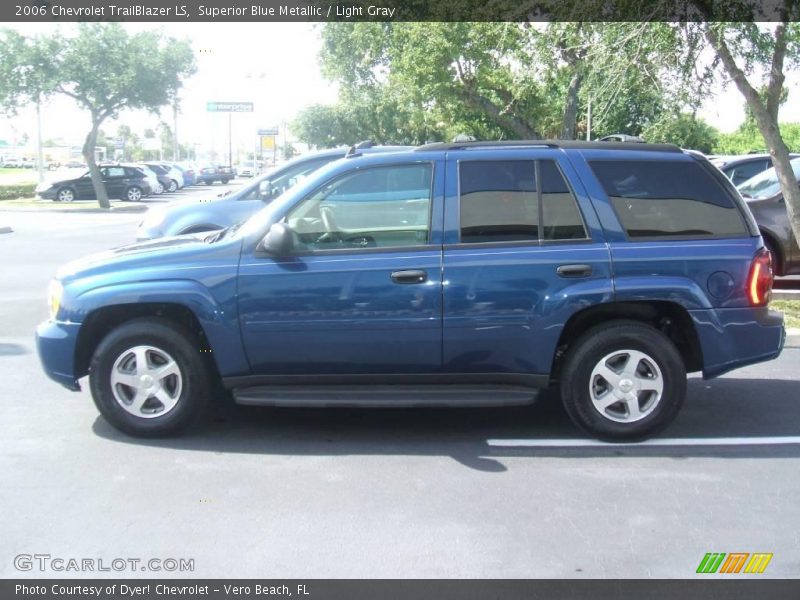 Superior Blue Metallic / Light Gray 2006 Chevrolet TrailBlazer LS