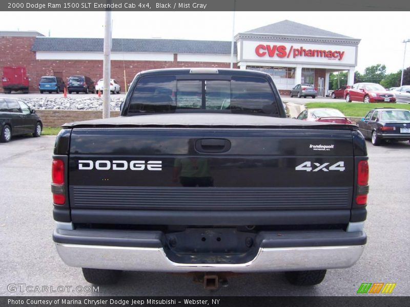 Black / Mist Gray 2000 Dodge Ram 1500 SLT Extended Cab 4x4