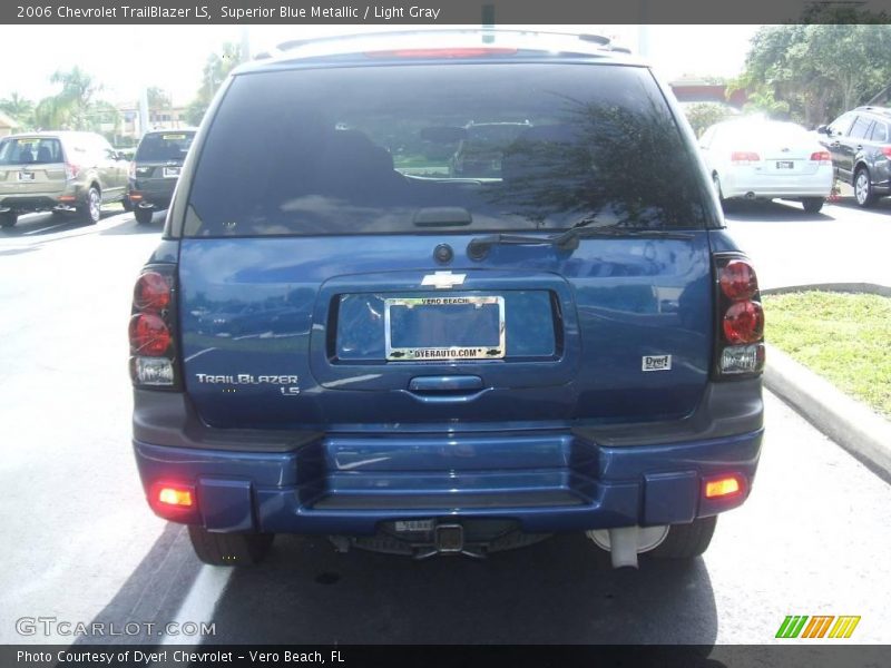 Superior Blue Metallic / Light Gray 2006 Chevrolet TrailBlazer LS
