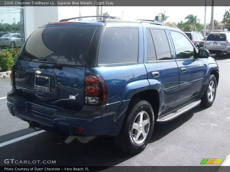 Superior Blue Metallic / Light Gray 2006 Chevrolet TrailBlazer LS