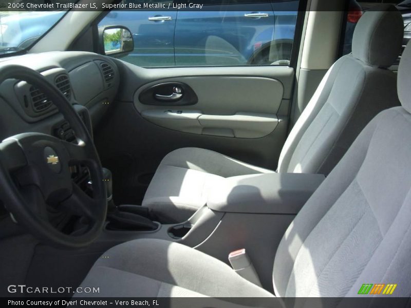 Superior Blue Metallic / Light Gray 2006 Chevrolet TrailBlazer LS