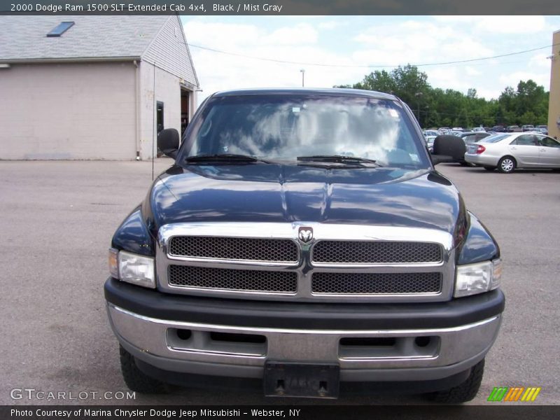 Black / Mist Gray 2000 Dodge Ram 1500 SLT Extended Cab 4x4