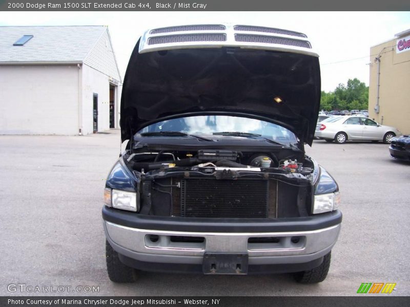 Black / Mist Gray 2000 Dodge Ram 1500 SLT Extended Cab 4x4