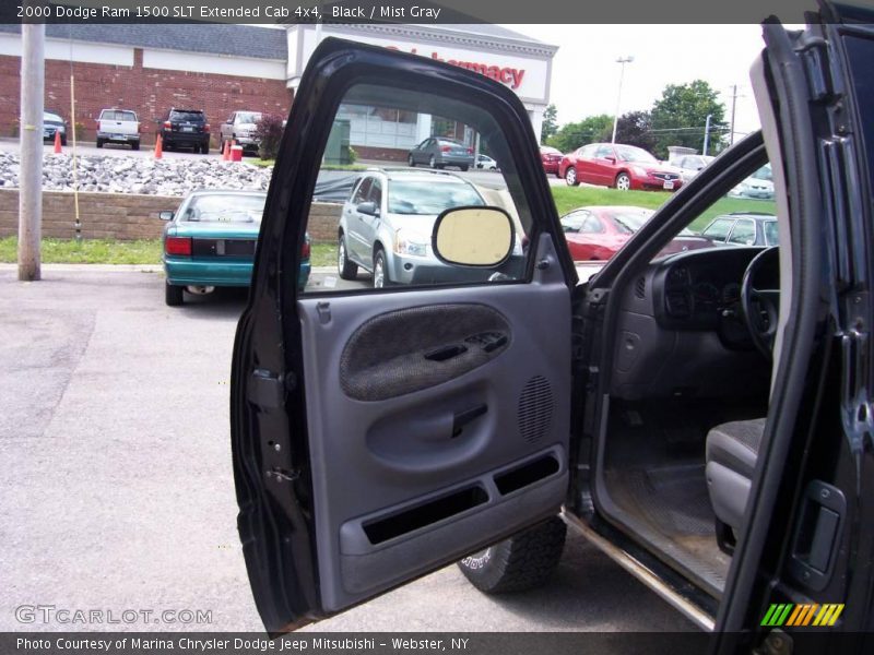 Black / Mist Gray 2000 Dodge Ram 1500 SLT Extended Cab 4x4