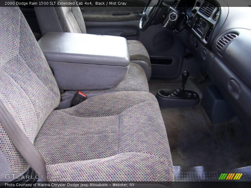 Black / Mist Gray 2000 Dodge Ram 1500 SLT Extended Cab 4x4