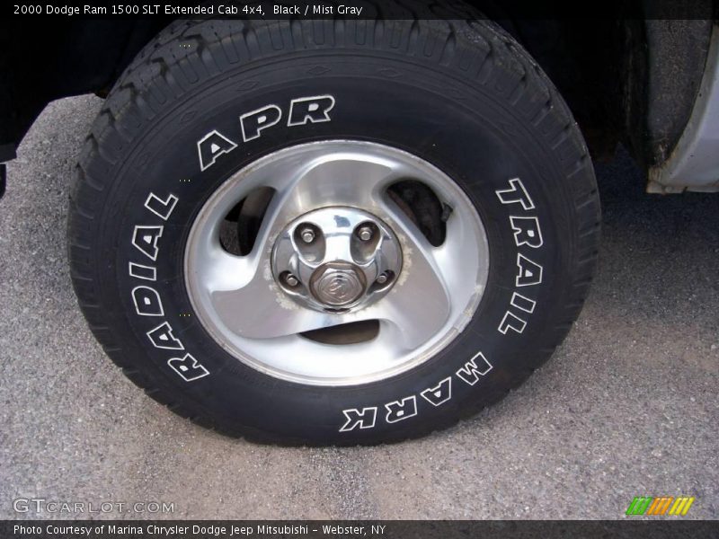 Black / Mist Gray 2000 Dodge Ram 1500 SLT Extended Cab 4x4