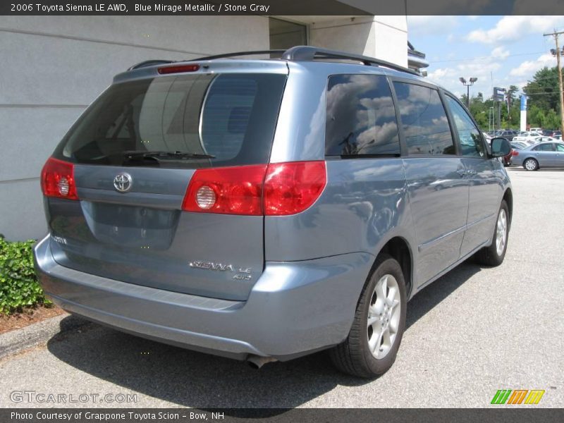 Blue Mirage Metallic / Stone Gray 2006 Toyota Sienna LE AWD