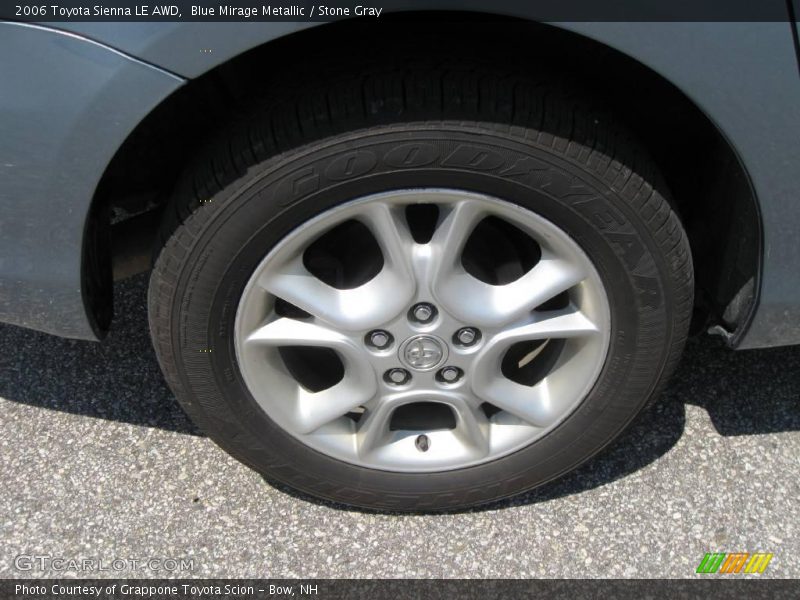 Blue Mirage Metallic / Stone Gray 2006 Toyota Sienna LE AWD