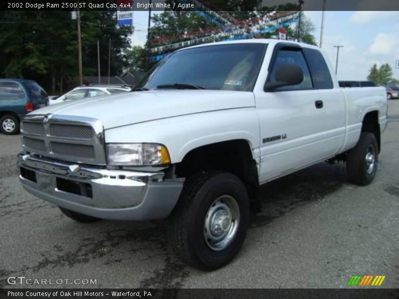 Bright White / Agate 2002 Dodge Ram 2500 ST Quad Cab 4x4
