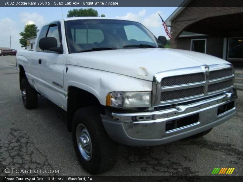 Bright White / Agate 2002 Dodge Ram 2500 ST Quad Cab 4x4