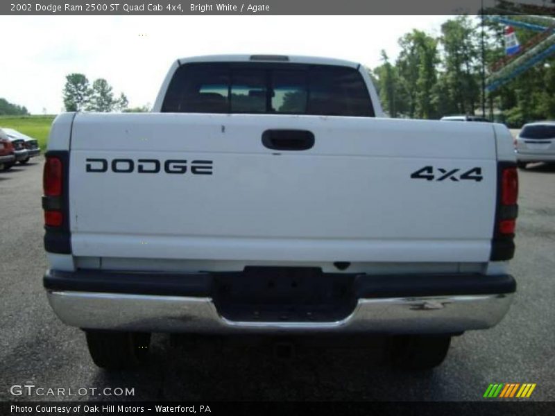 Bright White / Agate 2002 Dodge Ram 2500 ST Quad Cab 4x4