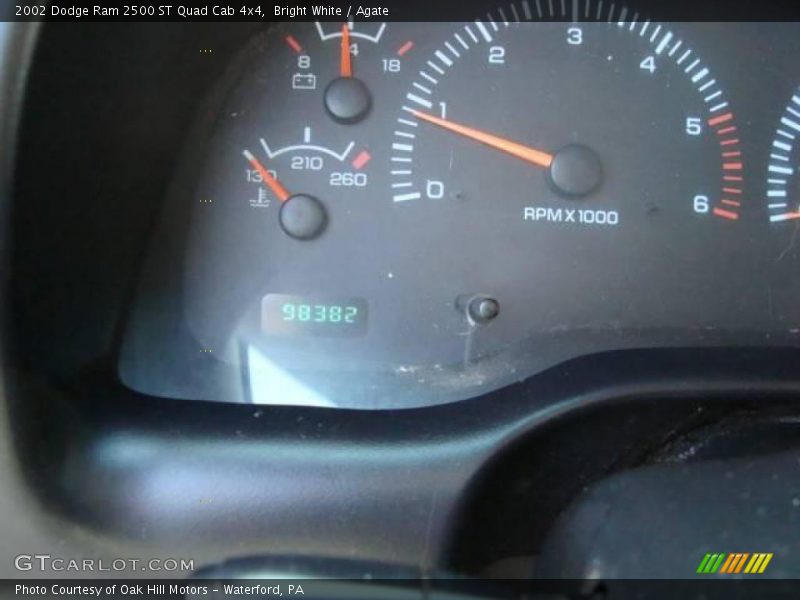 Bright White / Agate 2002 Dodge Ram 2500 ST Quad Cab 4x4