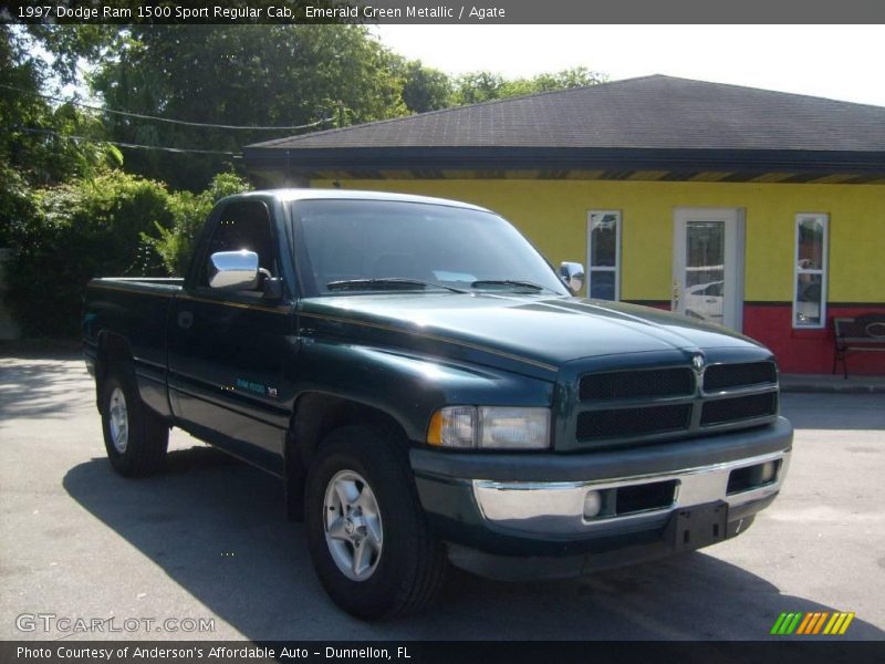 Emerald Green Metallic / Agate 1997 Dodge Ram 1500 Sport Regular Cab