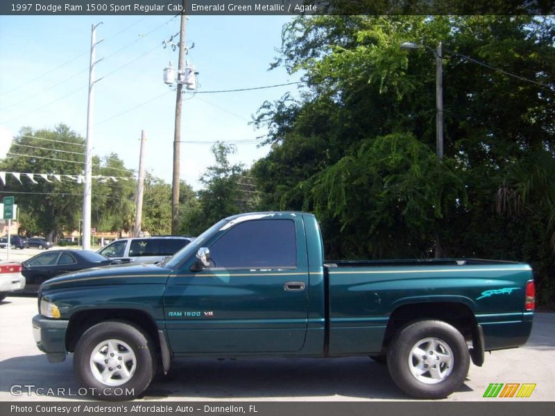 Emerald Green Metallic / Agate 1997 Dodge Ram 1500 Sport Regular Cab