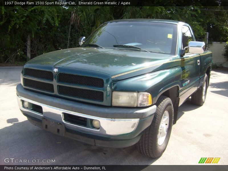 Emerald Green Metallic / Agate 1997 Dodge Ram 1500 Sport Regular Cab