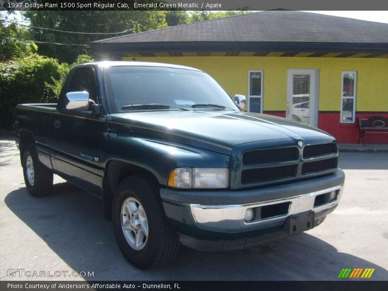 Emerald Green Metallic / Agate 1997 Dodge Ram 1500 Sport Regular Cab