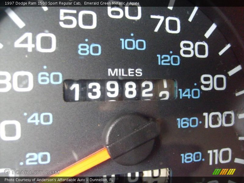 Emerald Green Metallic / Agate 1997 Dodge Ram 1500 Sport Regular Cab