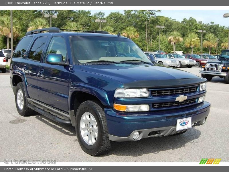 Bermuda Blue Metallic / Tan/Neutral 2006 Chevrolet Tahoe Z71