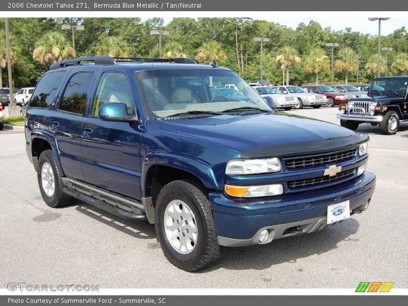 Bermuda Blue Metallic / Tan/Neutral 2006 Chevrolet Tahoe Z71